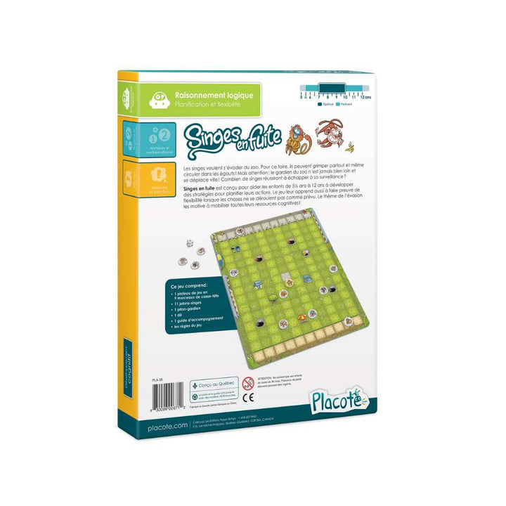 Singes en fuite, jeu éducatif 5½ ans - Achat en ligne à L'As des jeux