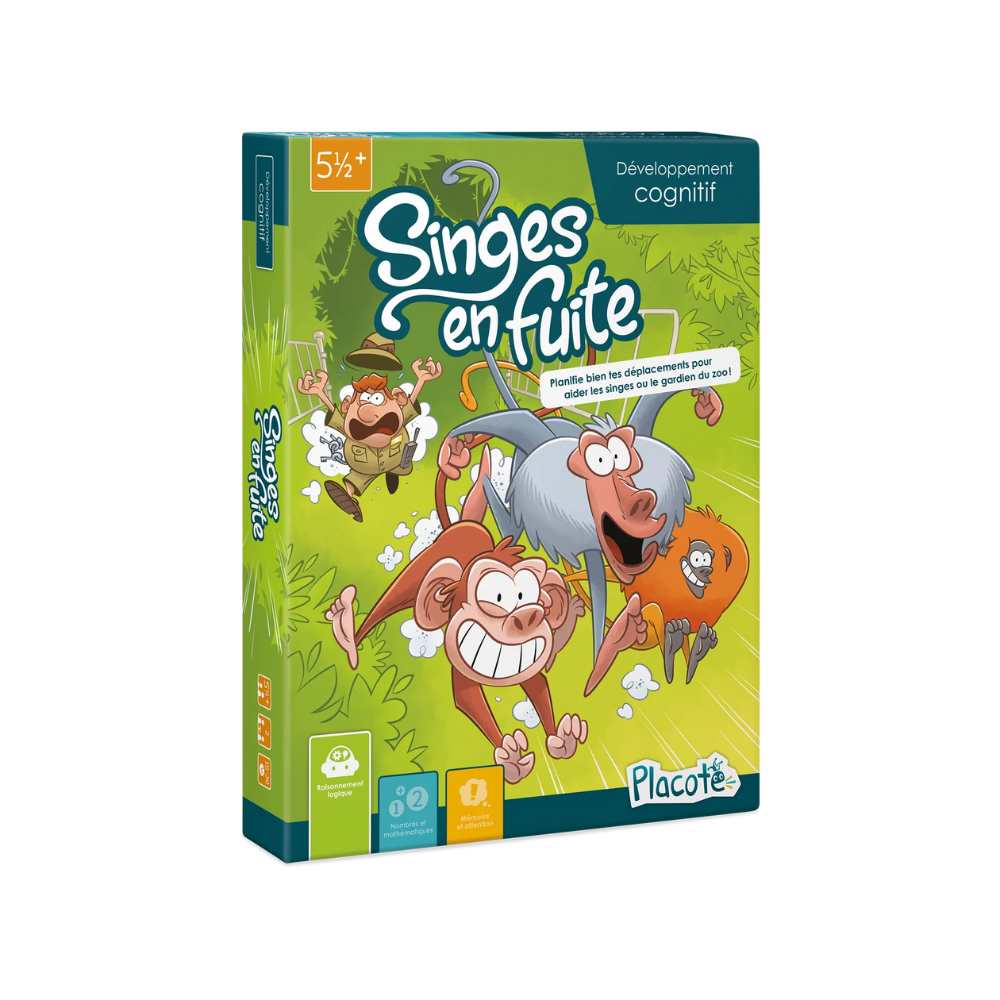 Singes en fuite, jeu éducatif 5½ ans - Achat en ligne à L'As des jeux