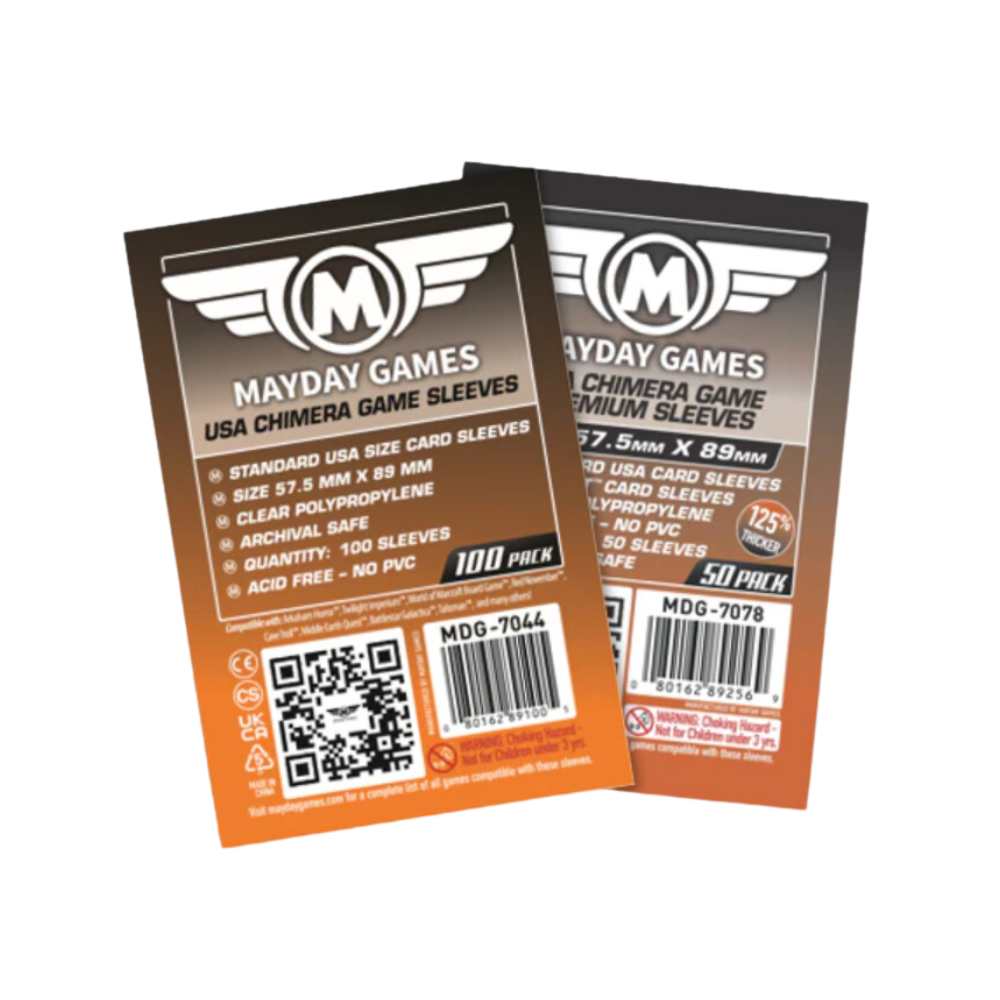 Mayday Games Chimera Sleeves 57.5x89 - Achat en ligne protège-cartes