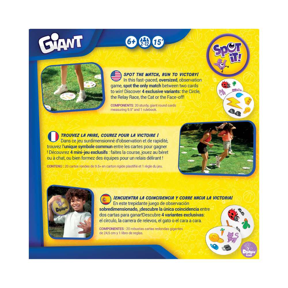 Spot It! Géant, jeu de société géant pour la famille