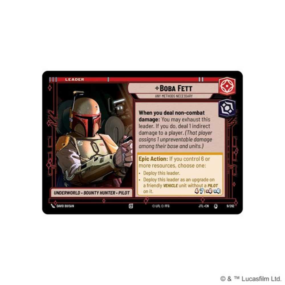 Star Wars: Unlimited-Jump to Lightspeed-Spotlight Deck: Boba Fett
