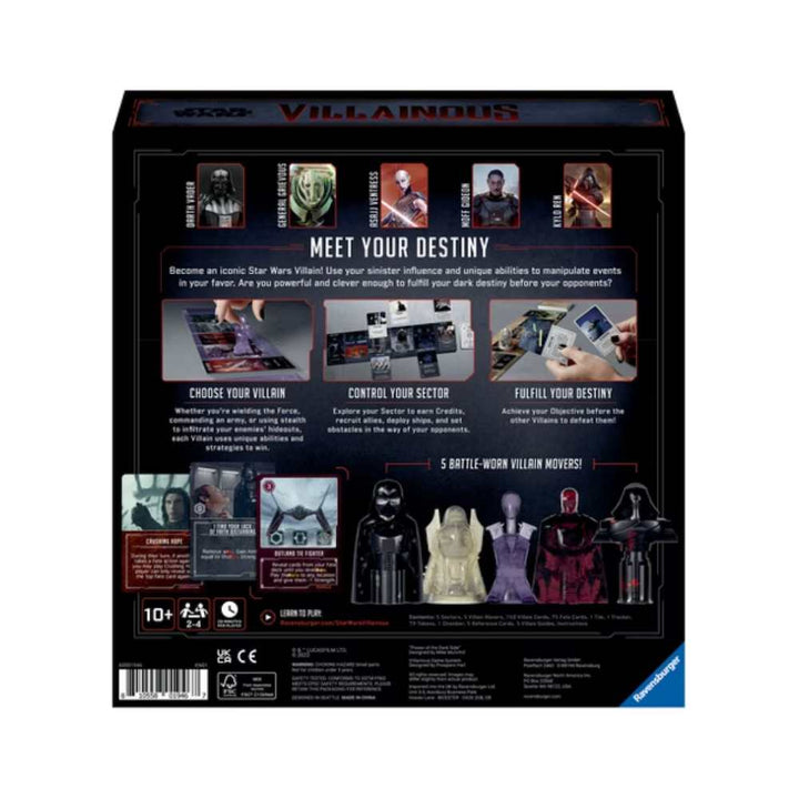 Star Wars Villainous: Power of the Dark Side, jeu de société stratégie