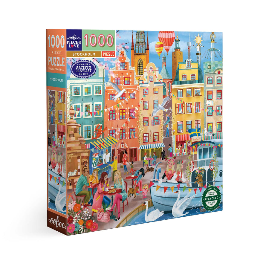 Stockholm eeBoo square puzzle 1000 pcs Achat en ligne à L'As des jeux
