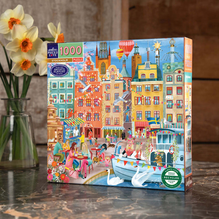 Stockholm eeBoo square puzzle 1000 pcs Achat en ligne à L'As des jeux