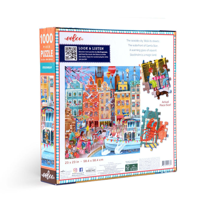 Stockholm eeBoo square puzzle 1000 pcs Achat en ligne à L'As des jeux
