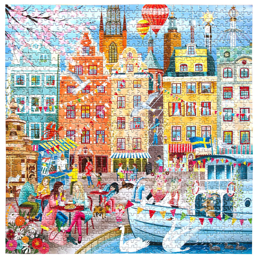 Stockholm eeBoo square puzzle 1000 pcs Achat en ligne à L'As des jeux