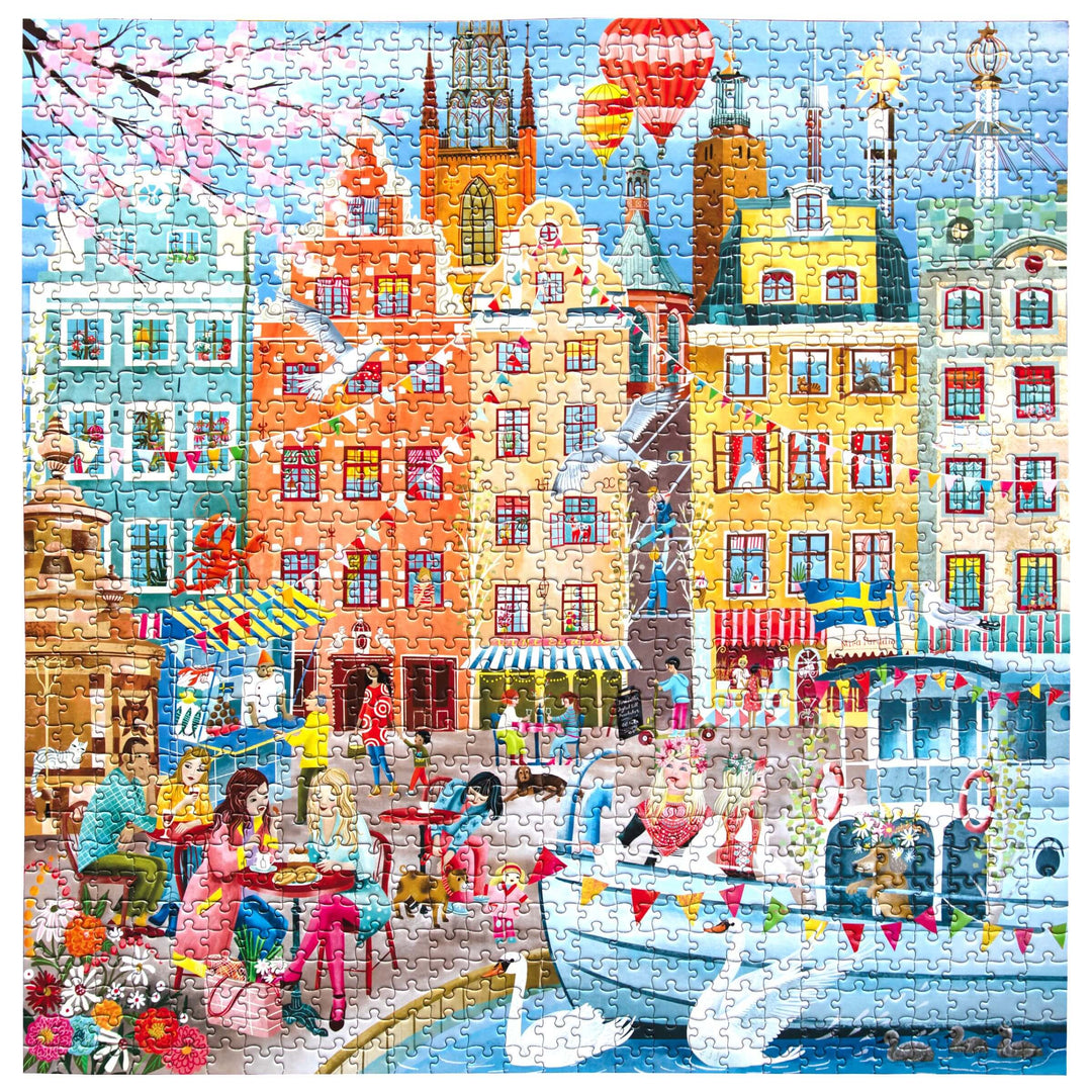 Stockholm eeBoo square puzzle 1000 pcs Achat en ligne à L'As des jeux