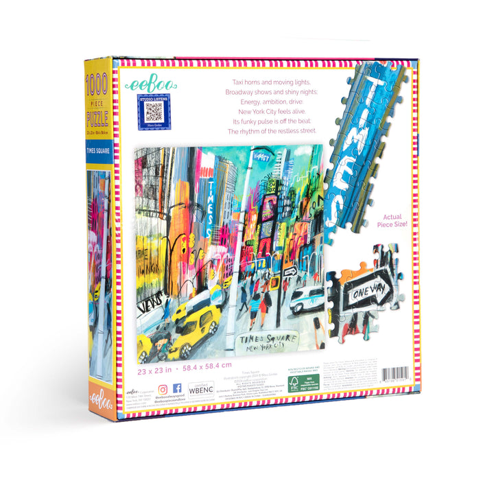 Times quare eeBoo puzzle 1000 pcs Achat en ligne à L'As des jeux