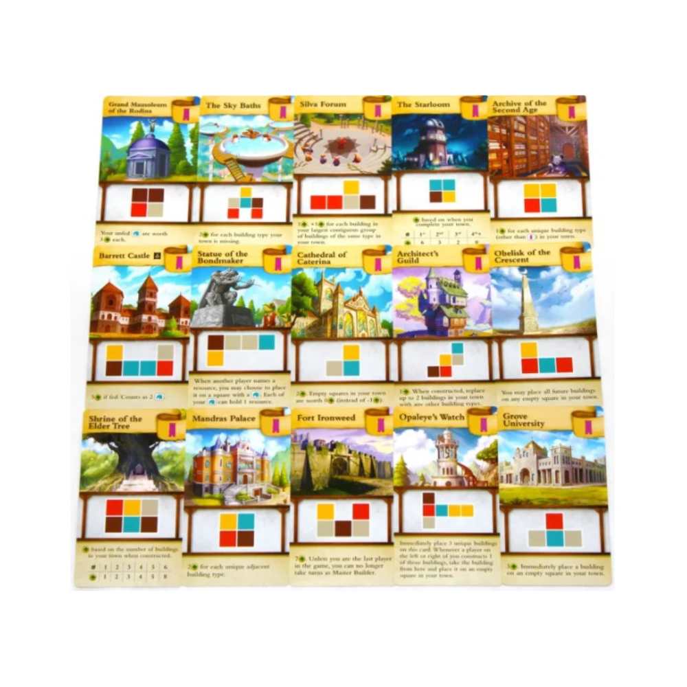 Tiny Towns jeu de société familial - version anglaise