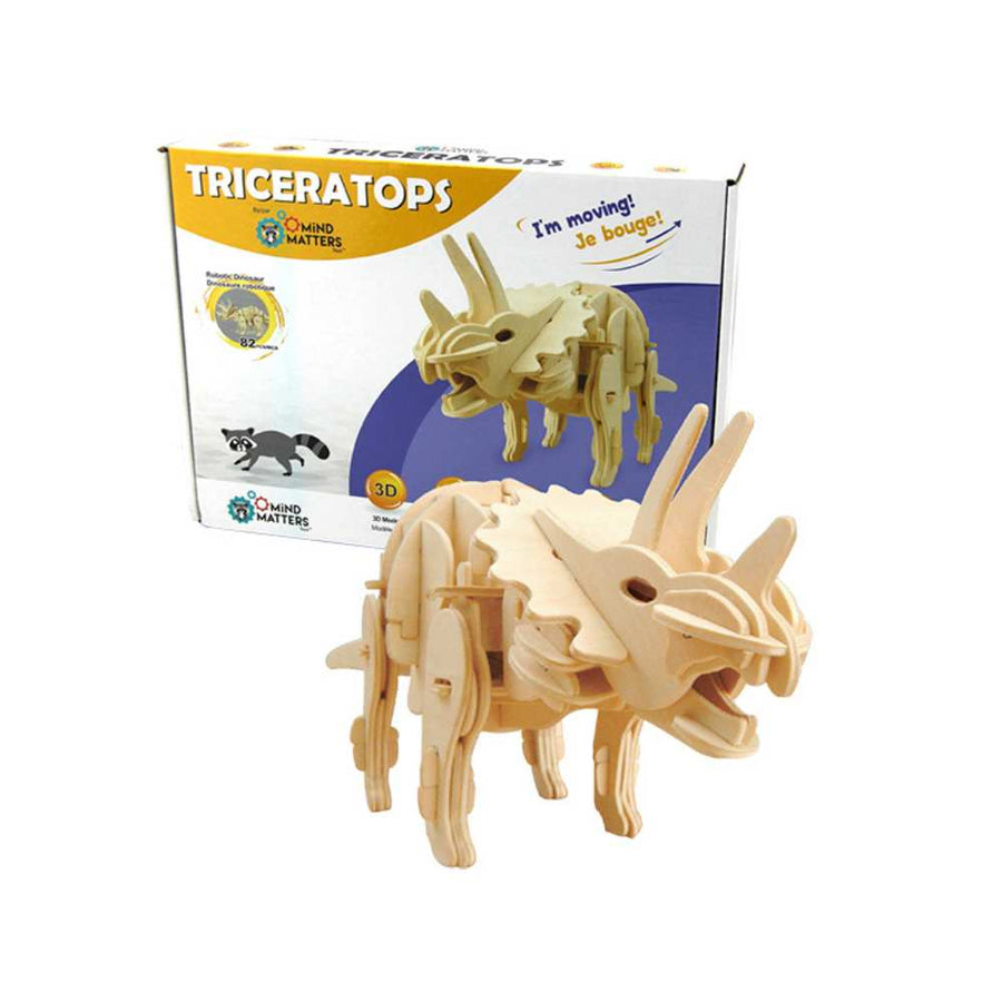 Tricératops marcheur avec activation sonore: jeu de construction