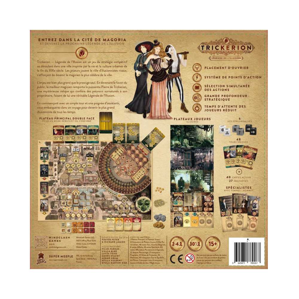 Trickerion - Légende de l'Illusion: jeu de société stratégie