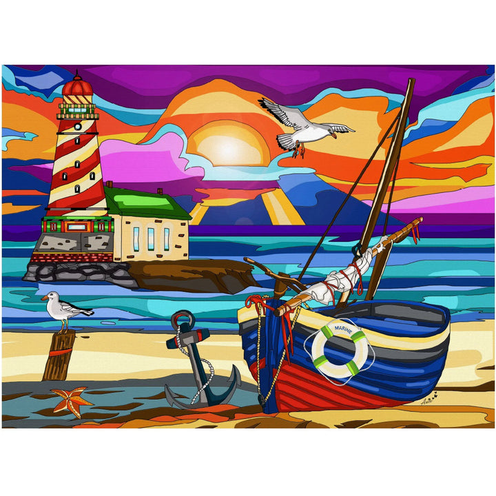 Un phare à l'horizon | Far Away Lighthouse (Puzzle 1000 pcs)