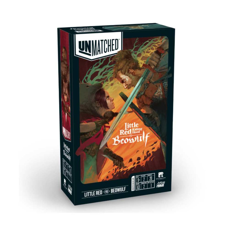 Unmatched: Little Red Riding Hood Vs. Beowulf:jeu de société stratégie