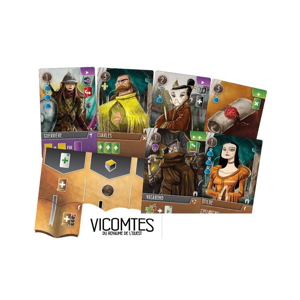 Vicomtes du royaume de l'ouest : ext. Portes dorées, jeu de société