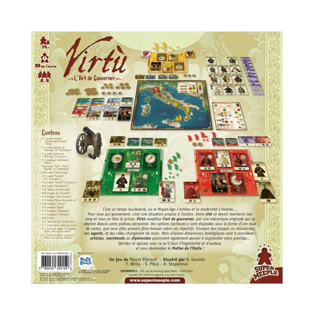 Virtù - L'art de gouverner: jeu de société stratégie | Achat en ligne