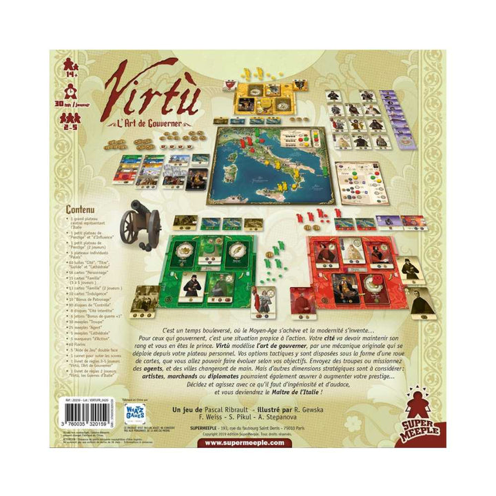 Virtù - L'art de gouverner: jeu de société stratégie | Achat en ligne