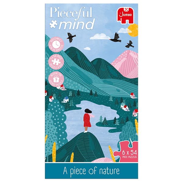 A piece of nature - Puzzles & Color Activity (6 x 54pcs) CASSE-TÊTE - 50 - 99 morceaux