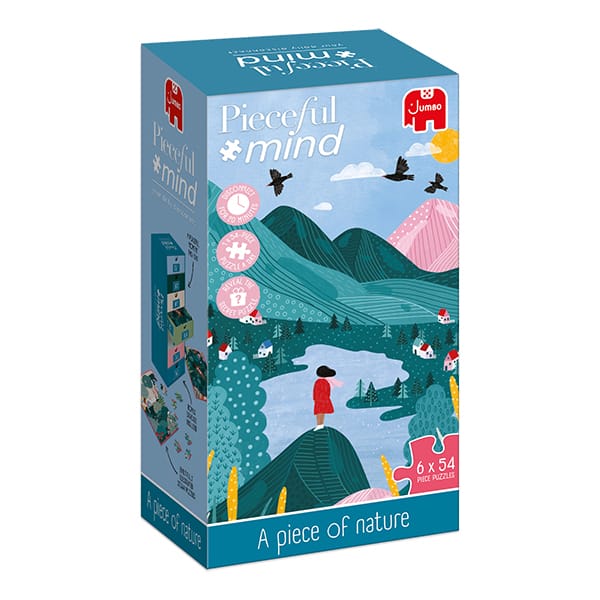 A piece of nature - Puzzles & Color Activity (6 x 54pcs) CASSE-TÊTE - 50 - 99 morceaux