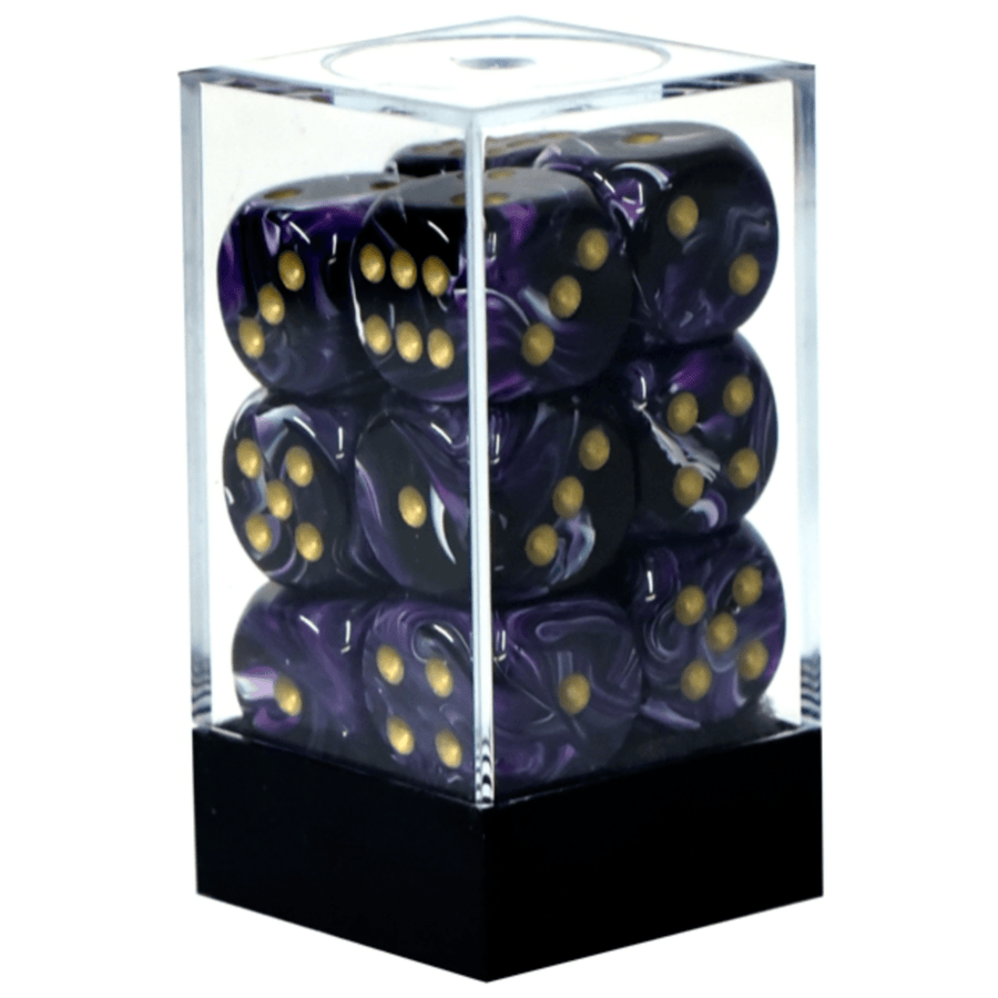 Vortex: 12D6 Purple/Gold Accessoires - Dés - Classiques