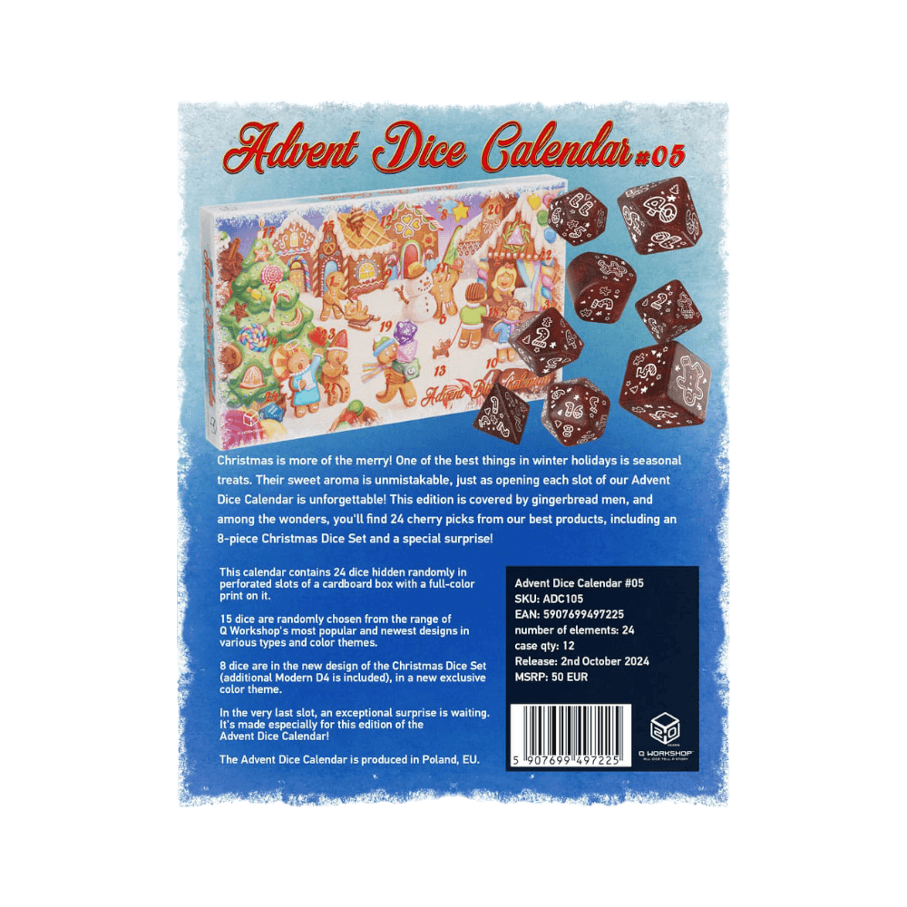 Q-Workshop - Advent Dice Calendar 2024 #5 Accessoires - Dés - Jeux de rôle