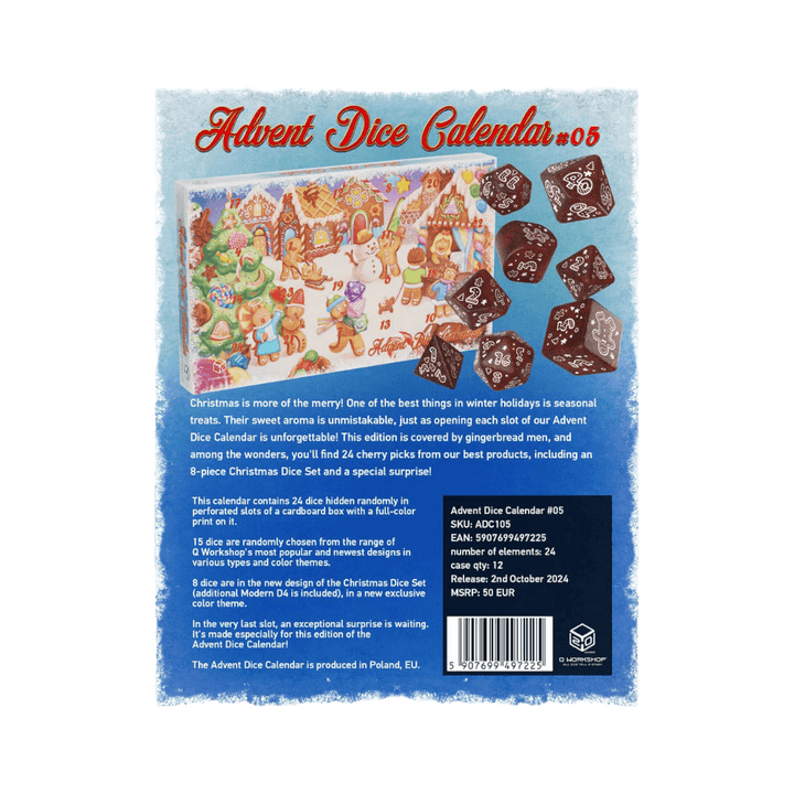 Q-Workshop - Advent Dice Calendar 2024 #5 Accessoires - Dés - Jeux de rôle