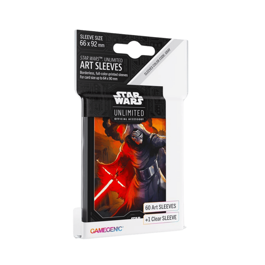 Star Wars: Unlimited - Art Sleeves: Kylo Ren (60 + 1 clear sleeve) Accessoires - Protecteurs de cartes - Protecteurs (Sleeves) - Jeu de carte standard