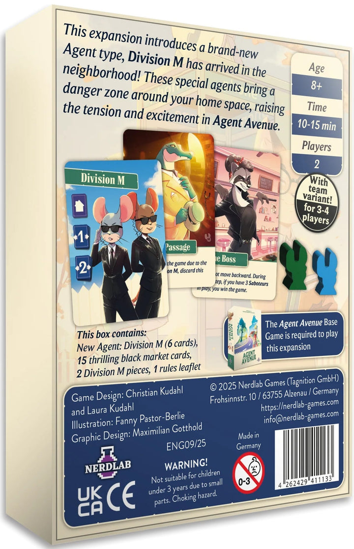 Agent Avenue - Exp. Division M (EN) JEUX - Deux joueurs