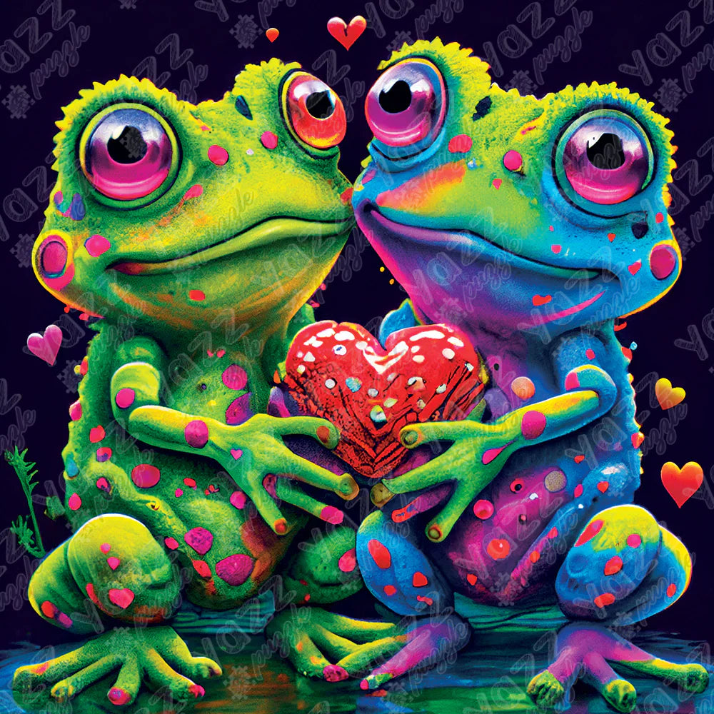 Puzzle Yazz Frogs In Love 1023 pcs - Achat en ligne