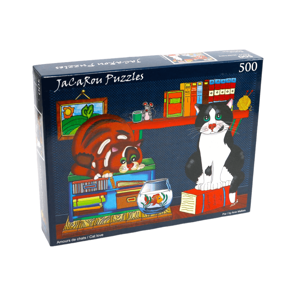 Amours de Chats | Cat Love (Puzzle 500 pcs) CASSE-TÊTE - 400 - 550 morceaux