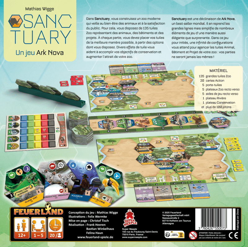 Ark Nova : Sanctuary (FR) JEUX - Stratégie - Stratégie intermédiaire