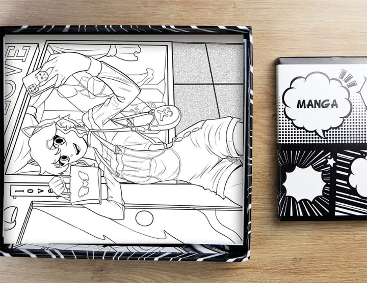 Artissimo - 10 tableaux - Marqueurs et papiers: Manga Héroïne PASSE-TEMPS - Bricolages