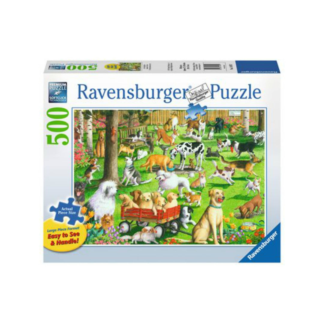 Au parc à chiens |At the Dog Park (500 pcs LARGE) CASSE-TÊTE - 400 - 550 morceaux