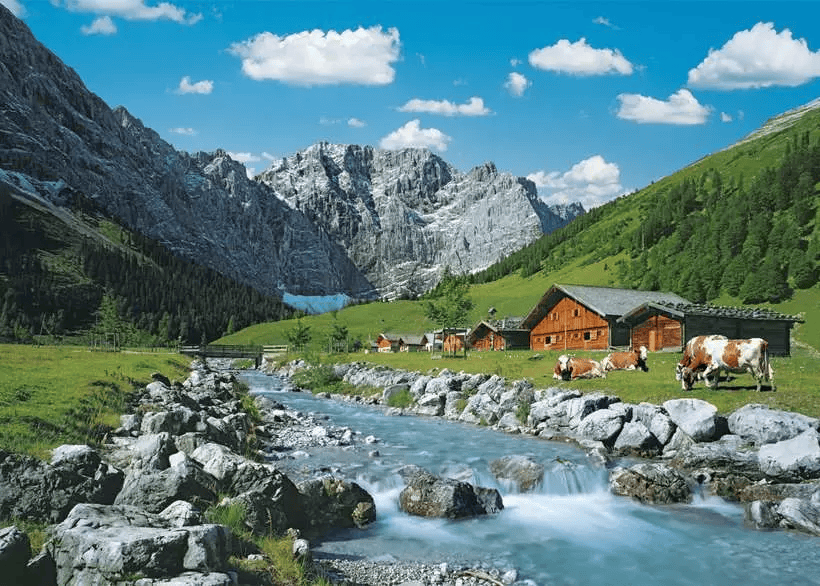 Austrian Mountains (1000 pcs) CASSE-TÊTE - 1000 morceaux