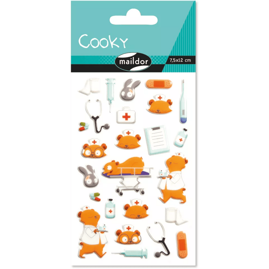Autocollants Cooky Infirmières 25 Gommettes PASSE-TEMPS - Bricolages