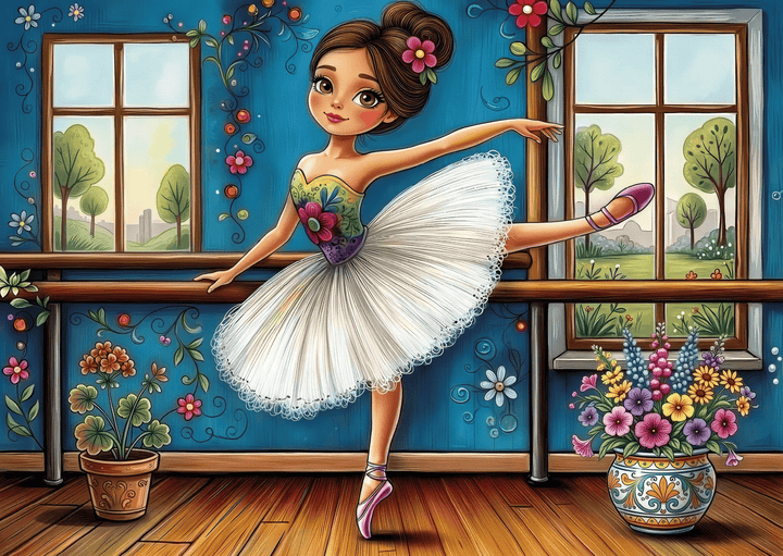 Ballerina With Windows (1000 pcs) CASSE-TÊTE - 1000 morceaux