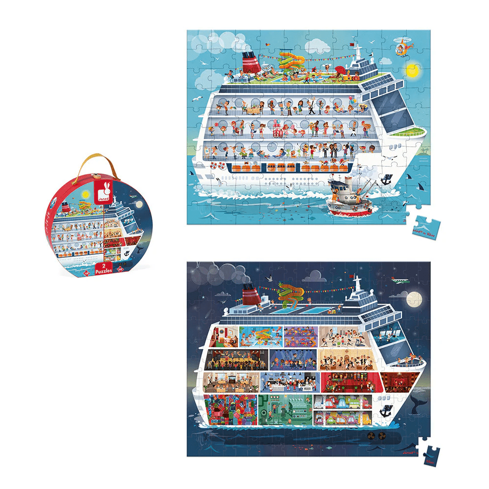 Bâteau de croisière (Puzzle 1x100pcs, 1x200pcs) CASSE-TÊTE - 100 - 150 morceaux