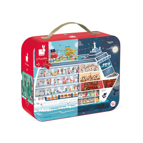 Bâteau de croisière (Puzzle 1x100pcs, 1x200pcs) CASSE-TÊTE - 100 - 150 morceaux