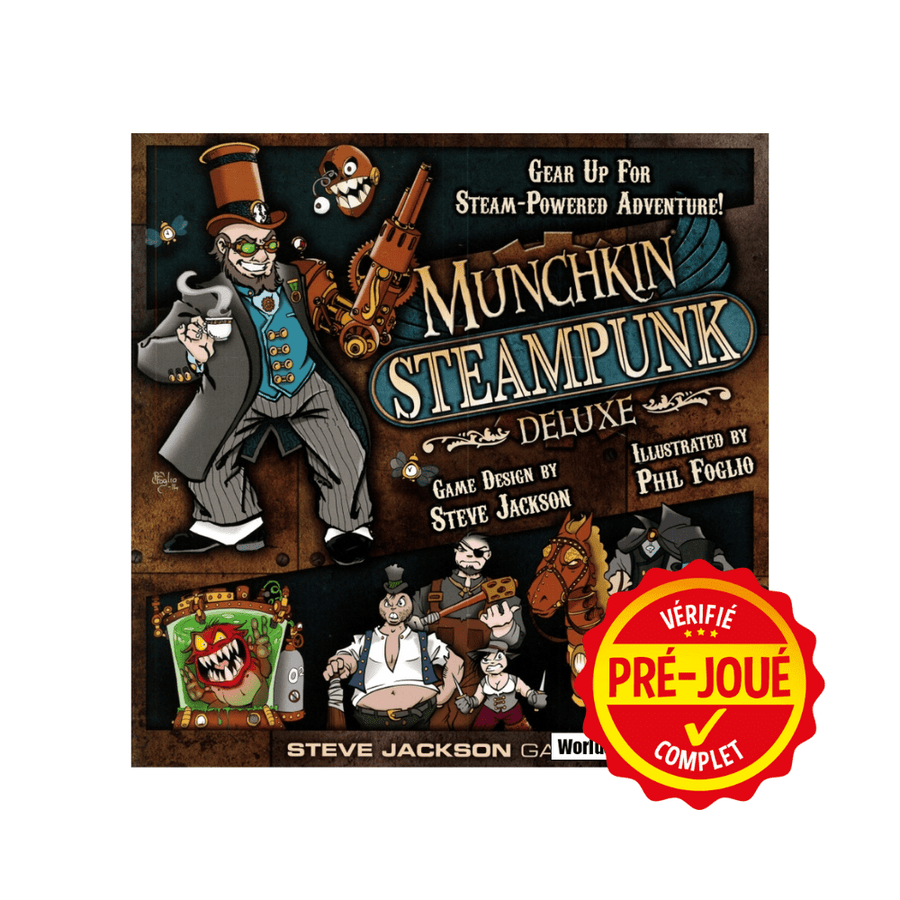 Munchkin Steampunk Deluxe (pré-joué) (EN) BAZAR - Bazar - Ambiance (party)