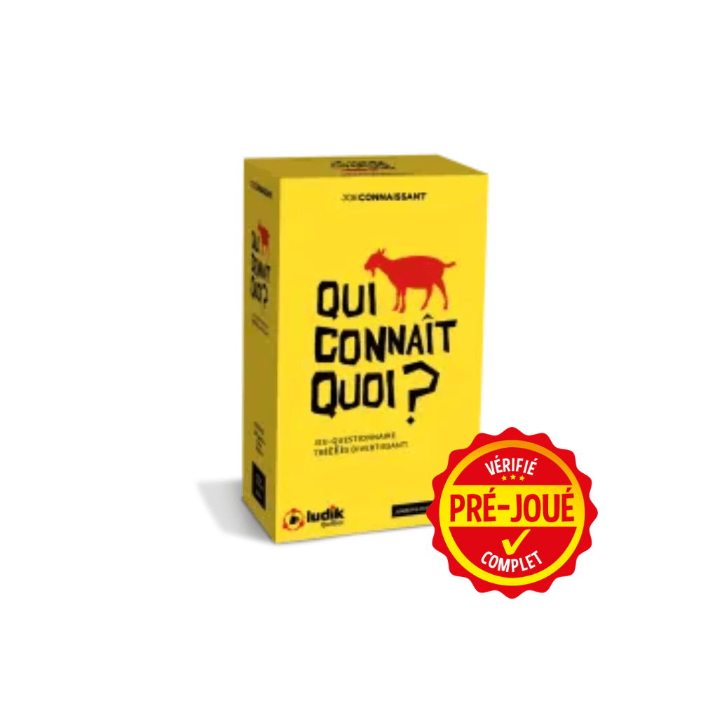 Qui connaît quoi? (pré-joué) (FR) BAZAR - Bazar - Ambiance (party)
