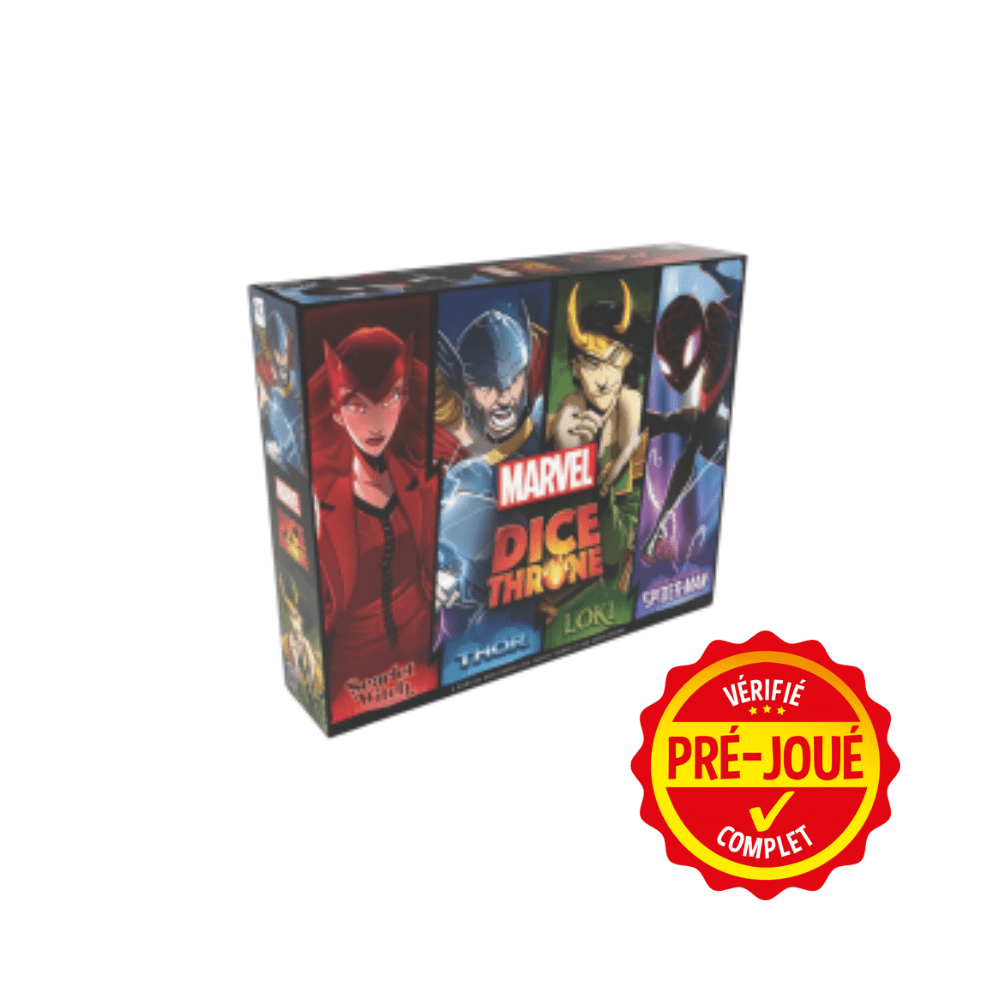 Marvel Dice Throne: - Scarlet Witch, Thor, Loki, and Spider-Man [pré-joué] (FR) BAZAR - Bazar - Famille