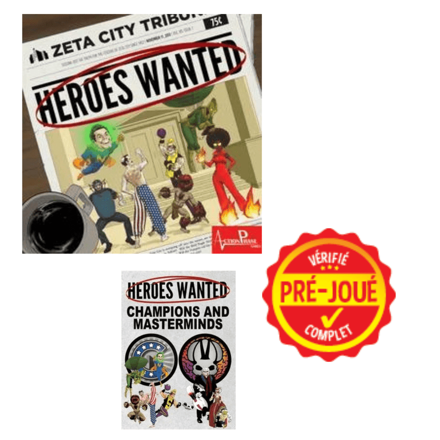 Heroes wanted + Champions & masterminds (pré-joué) (EN) BAZAR - Bazar - Stratégie