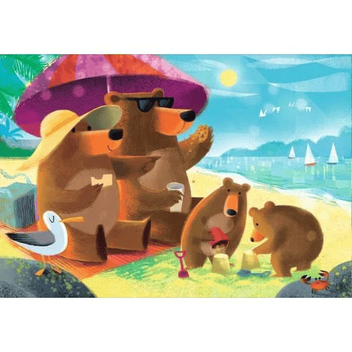 Bear Family Vacations (2x24pcs) CASSE-TÊTE - 2 - 24 morceaux