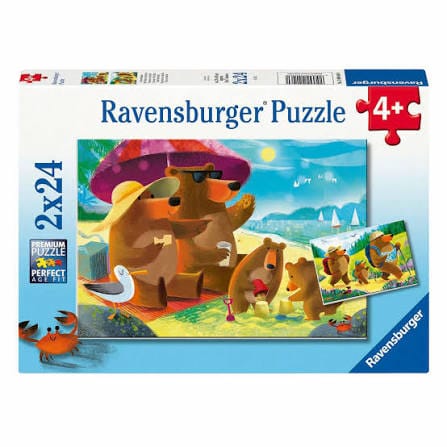 Bear Family Vacations (2x24pcs) CASSE-TÊTE - 2 - 24 morceaux