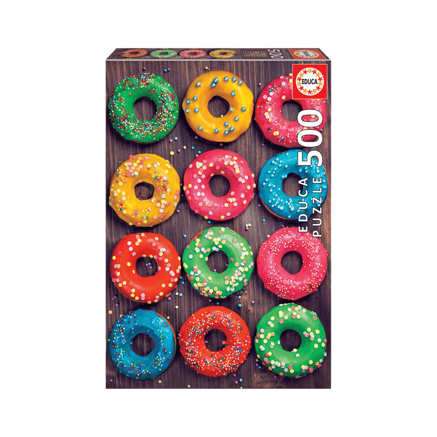 Beignes colorés | Colourful donuts (Puzzle 500 pcs) CASSE-TÊTE - 400 - 550 morceaux