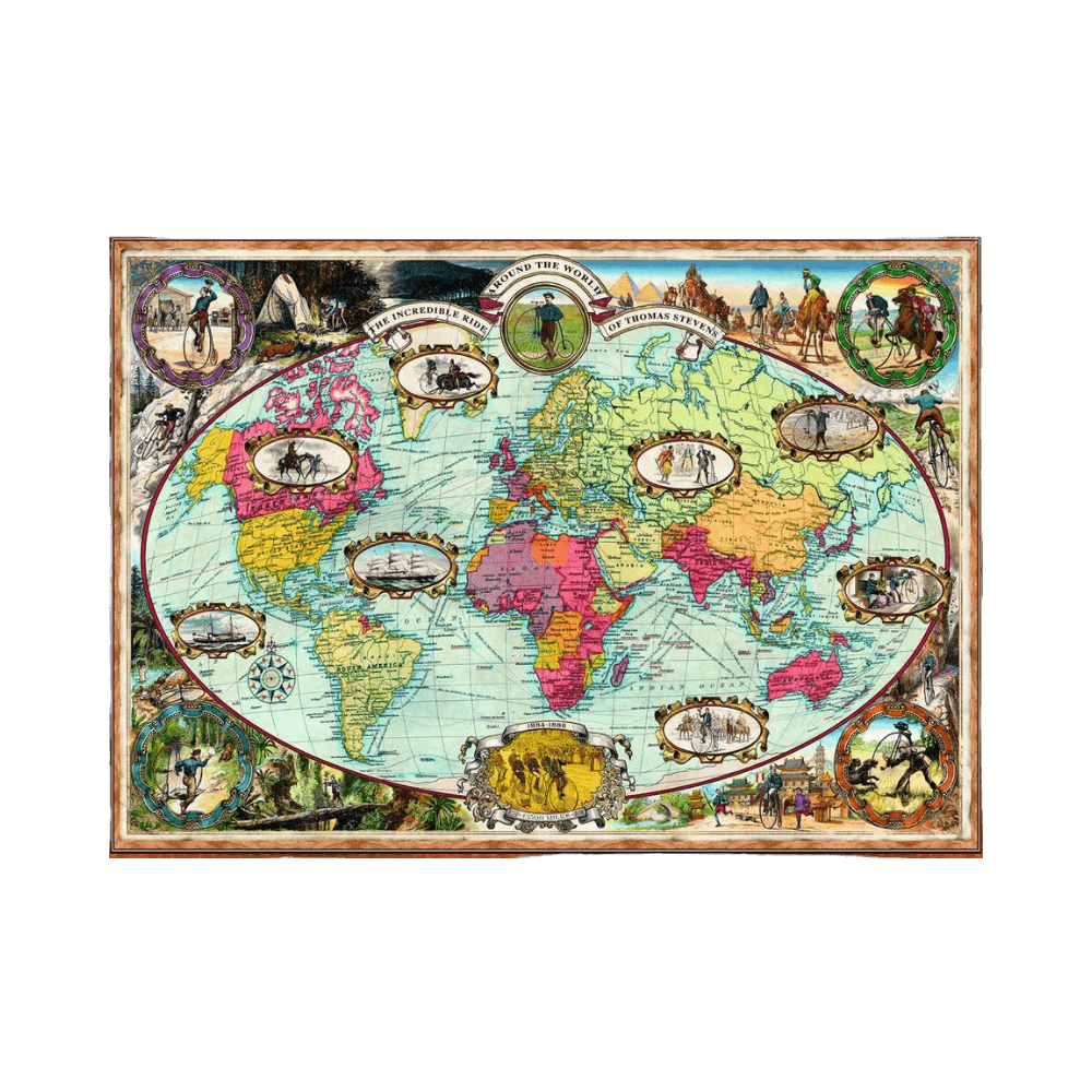 Bicycle Ride Around the World (1000pc) CASSE-TÊTE - 1000 morceaux