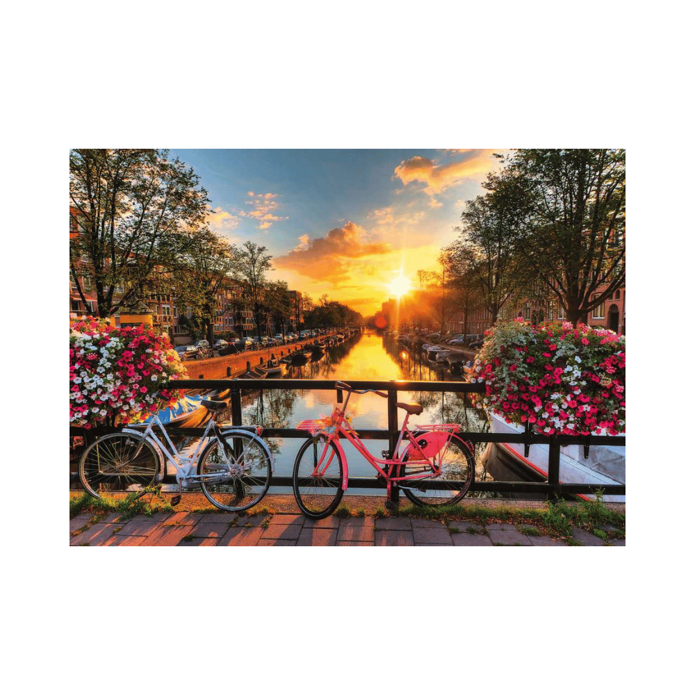 Bicycles in Amsterdam (1000 pc) CASSE-TÊTE - 1000 morceaux