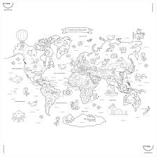 Bimoo Nappe Monde 45x45po (FR) PASSE-TEMPS