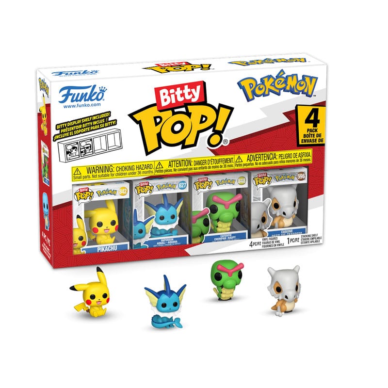 Bitty POP! Pikachu 4-Pack (ML) PASSE-TEMPS - Jouets - Jouets Figurines