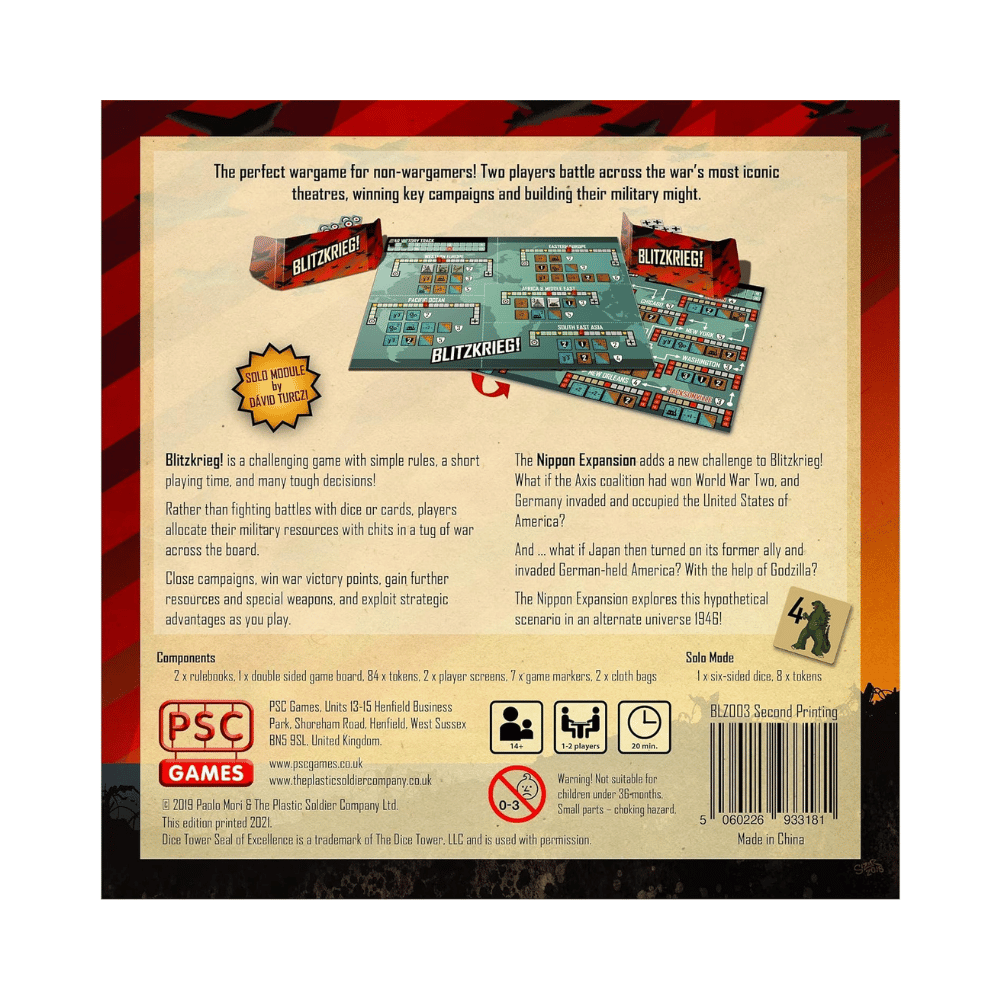Blitzkrieg!: World War Two in 20 Minutes (EN) JEUX - Deux joueurs