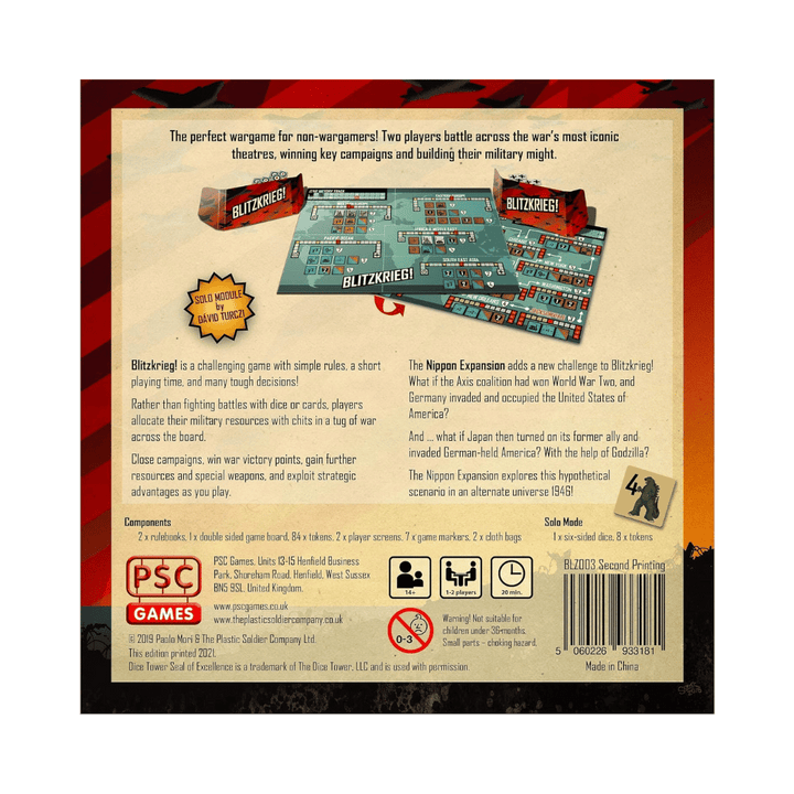 Blitzkrieg!: World War Two in 20 Minutes (EN) JEUX - Deux joueurs